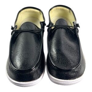 Corkys Black Crinkle Metallic Kayak Shoes - Size 10